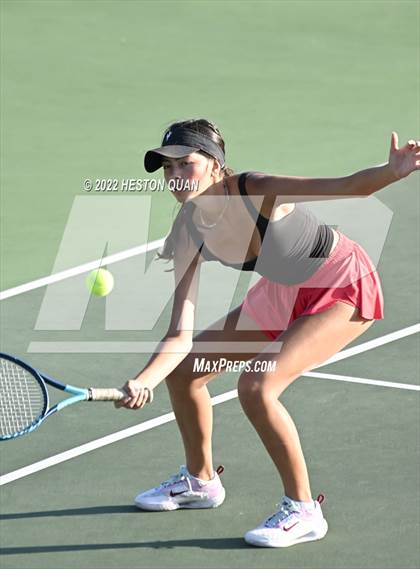 Thumbnail 3 in CIF-SS Girls Indvidual Tennis (Quarter Finals) photogallery.