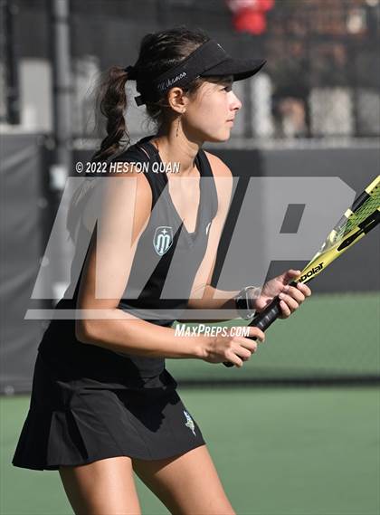 Thumbnail 3 in CIF-SS Girls Indvidual Tennis (Quarter Finals) photogallery.