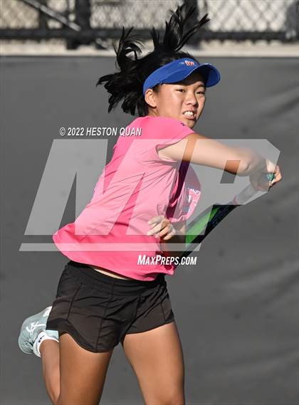 Thumbnail 3 in CIF-SS Girls Indvidual Tennis (Quarter Finals) photogallery.