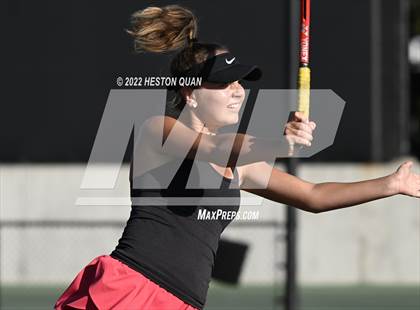 Thumbnail 3 in CIF-SS Girls Indvidual Tennis (Quarter Finals) photogallery.