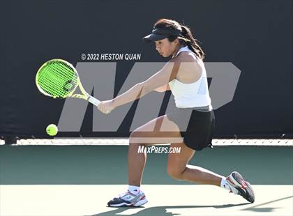 Thumbnail 2 in CIF-SS Girls Indvidual Tennis (Quarter Finals) photogallery.