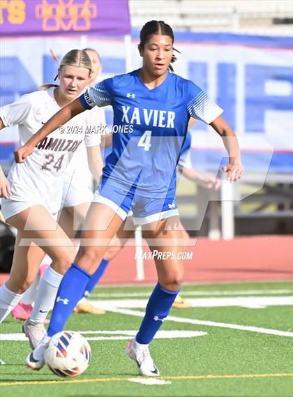 Thumbnail 2 in Xavier College Prep vs. Hamilton (AIA 6A Final) photogallery.