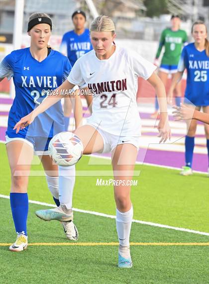 Thumbnail 2 in Xavier College Prep vs. Hamilton (AIA 6A Final) photogallery.
