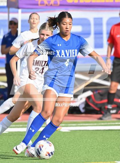 Thumbnail 2 in Xavier College Prep vs. Hamilton (AIA 6A Final) photogallery.