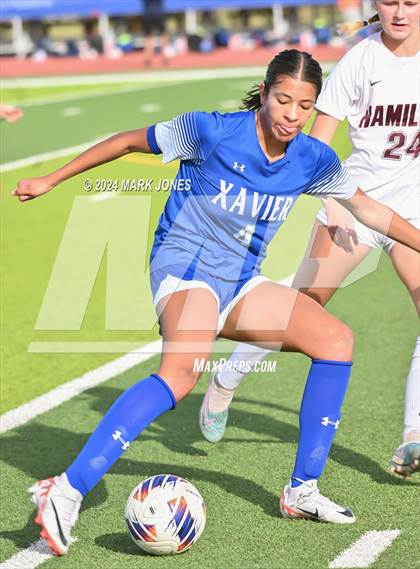 Thumbnail 2 in Xavier College Prep vs. Hamilton (AIA 6A Final) photogallery.