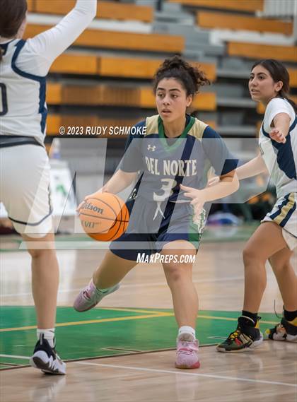 Thumbnail 2 in Del Norte vs. Mater Dei Catholic (MLK Showcase) photogallery.