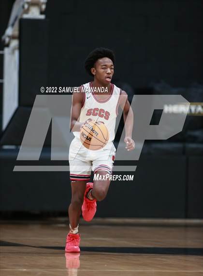 Thumbnail 3 in Bakersfield Christian vs  Santa Clarita Christian (The Warrior Showcase) photogallery.