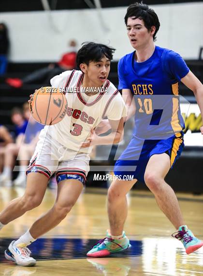 Thumbnail 2 in Bakersfield Christian vs  Santa Clarita Christian (The Warrior Showcase) photogallery.