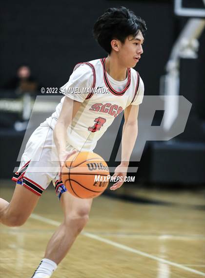 Thumbnail 3 in Bakersfield Christian vs  Santa Clarita Christian (The Warrior Showcase) photogallery.