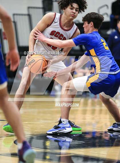 Thumbnail 3 in Bakersfield Christian vs  Santa Clarita Christian (The Warrior Showcase) photogallery.