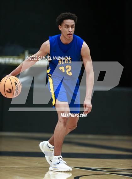 Thumbnail 3 in Bakersfield Christian vs  Santa Clarita Christian (The Warrior Showcase) photogallery.
