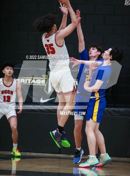 Thumbnail 1 in Bakersfield Christian vs  Santa Clarita Christian (The Warrior Showcase) photogallery.