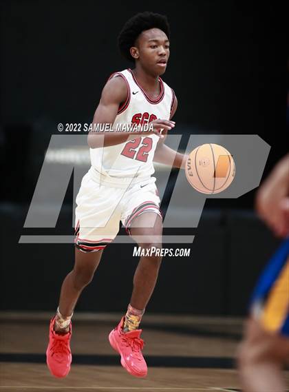 Thumbnail 2 in Bakersfield Christian vs  Santa Clarita Christian (The Warrior Showcase) photogallery.