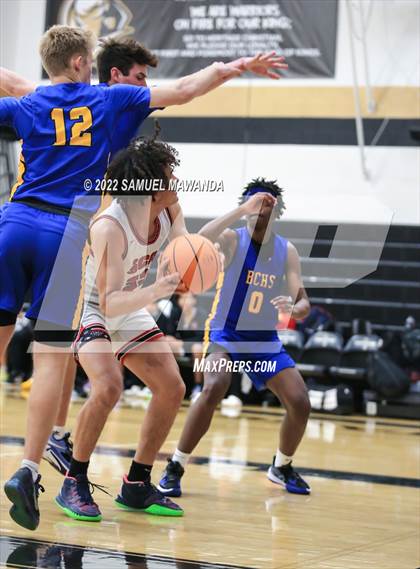 Thumbnail 2 in Bakersfield Christian vs  Santa Clarita Christian (The Warrior Showcase) photogallery.