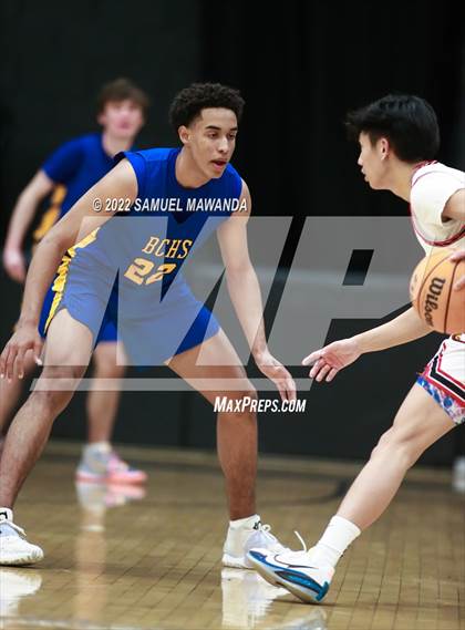 Thumbnail 3 in Bakersfield Christian vs  Santa Clarita Christian (The Warrior Showcase) photogallery.