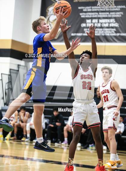 Thumbnail 2 in Bakersfield Christian vs  Santa Clarita Christian (The Warrior Showcase) photogallery.