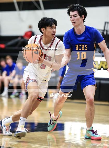 Thumbnail 3 in Bakersfield Christian vs  Santa Clarita Christian (The Warrior Showcase) photogallery.