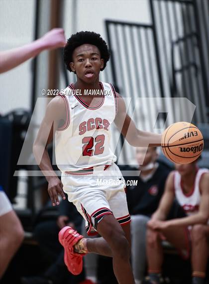 Thumbnail 2 in Bakersfield Christian vs  Santa Clarita Christian (The Warrior Showcase) photogallery.