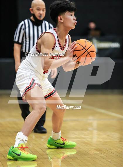 Thumbnail 2 in Bakersfield Christian vs  Santa Clarita Christian (The Warrior Showcase) photogallery.
