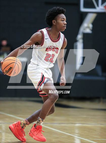 Thumbnail 3 in Bakersfield Christian vs  Santa Clarita Christian (The Warrior Showcase) photogallery.