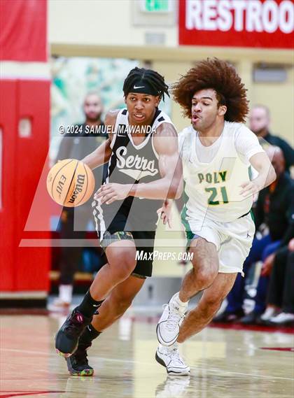 Thumbnail 2 in Long Beach Poly vs Serra (Take Flight Challenge) photogallery.