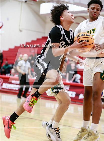 Thumbnail 2 in Long Beach Poly vs Serra (Take Flight Challenge) photogallery.