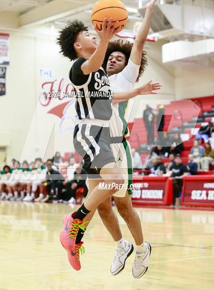 Thumbnail 2 in Long Beach Poly vs Serra (Take Flight Challenge) photogallery.