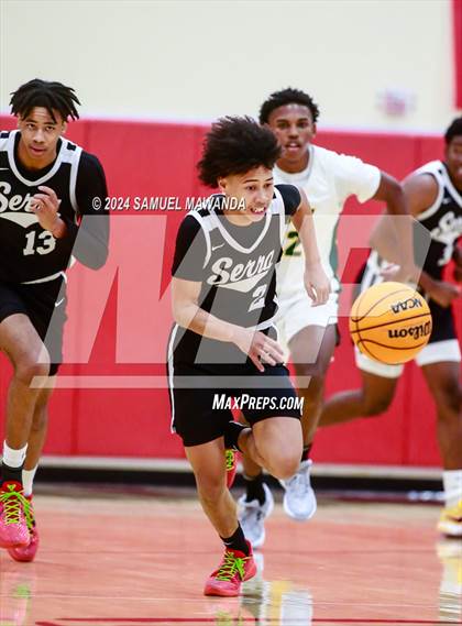 Thumbnail 2 in Long Beach Poly vs Serra (Take Flight Challenge) photogallery.