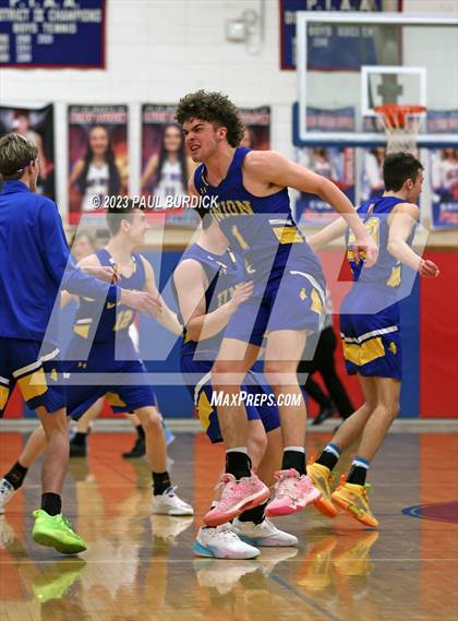 Thumbnail 3 in Dubois Central Catholic vs Union (PIAA District IX 1A Semifinal) photogallery.