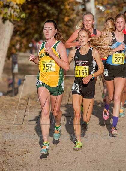 Thumbnail 2 in CIF State Cross Country Championships (Girls D1) photogallery.