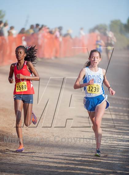 Thumbnail 1 in CIF State Cross Country Championships (Girls D1) photogallery.