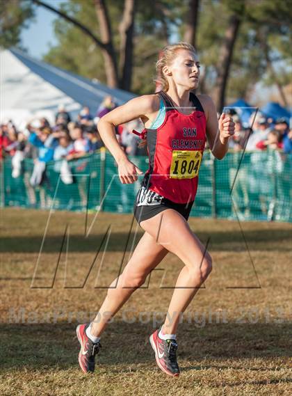 Thumbnail 2 in CIF State Cross Country Championships (Girls D1) photogallery.