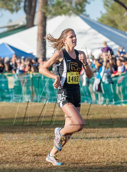 Thumbnail 2 in CIF State Cross Country Championships (Girls D1) photogallery.