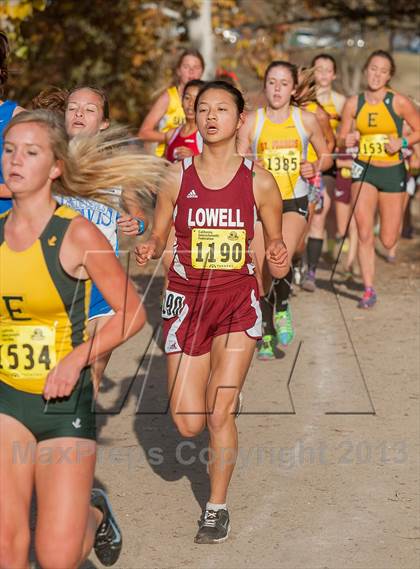 Thumbnail 3 in CIF State Cross Country Championships (Girls D1) photogallery.