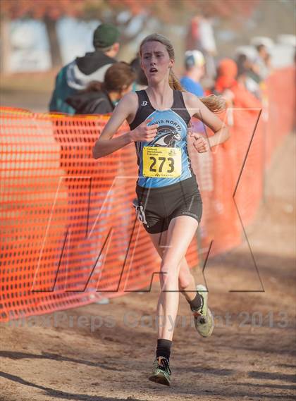 Thumbnail 2 in CIF State Cross Country Championships (Girls D1) photogallery.