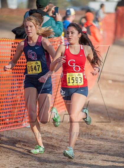 Thumbnail 3 in CIF State Cross Country Championships (Girls D1) photogallery.