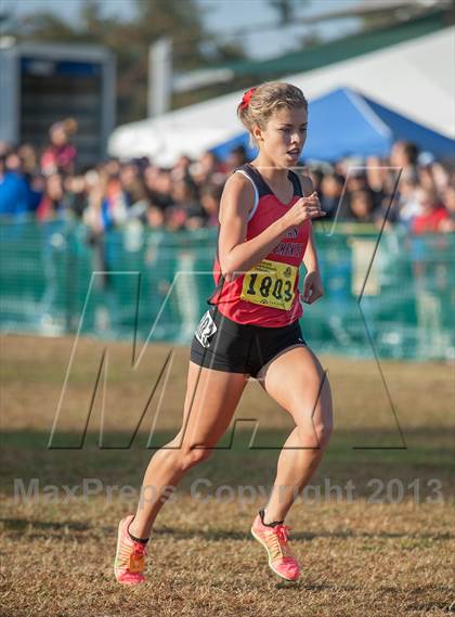 Thumbnail 1 in CIF State Cross Country Championships (Girls D1) photogallery.