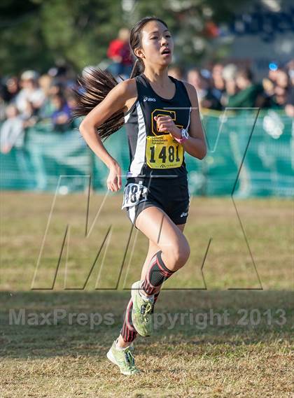 Thumbnail 1 in CIF State Cross Country Championships (Girls D1) photogallery.