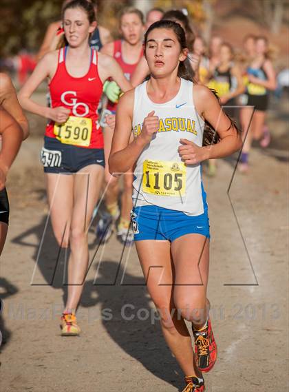 Thumbnail 1 in CIF State Cross Country Championships (Girls D1) photogallery.