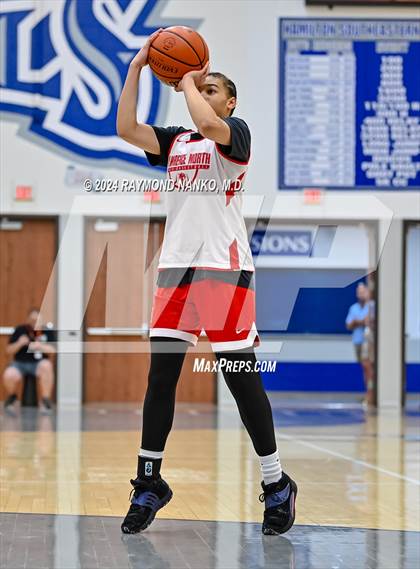 Thumbnail 1 in Lawrence North vs Silver Creek (IBCA / IHSAA Showcase)  photogallery.