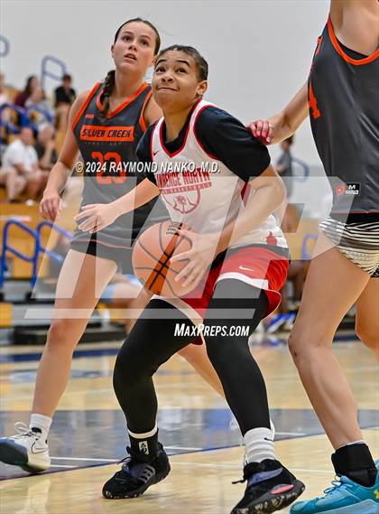 Thumbnail 1 in Lawrence North vs Silver Creek (IBCA / IHSAA Showcase)  photogallery.