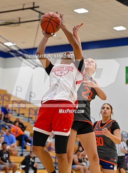 Thumbnail 1 in Lawrence North vs Silver Creek (IBCA / IHSAA Showcase)  photogallery.