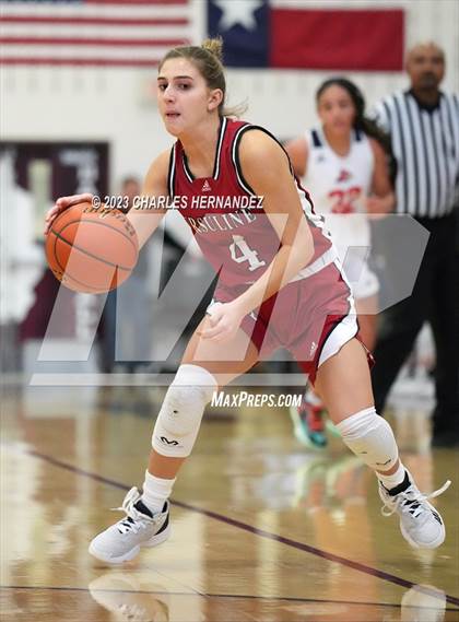 Thumbnail 1 in John Paul II vs Ursuline Academy (TAPPS 6A Regional Final) photogallery.