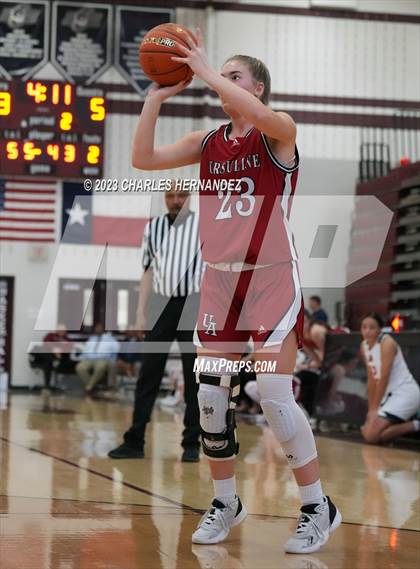 Thumbnail 1 in John Paul II vs Ursuline Academy (TAPPS 6A Regional Final) photogallery.