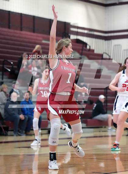 Thumbnail 2 in John Paul II vs Ursuline Academy (TAPPS 6A Regional Final) photogallery.