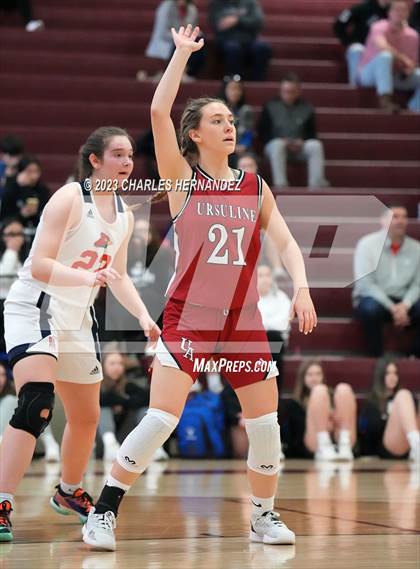 Thumbnail 2 in John Paul II vs Ursuline Academy (TAPPS 6A Regional Final) photogallery.