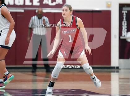 Thumbnail 2 in John Paul II vs Ursuline Academy (TAPPS 6A Regional Final) photogallery.