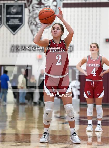 Thumbnail 3 in John Paul II vs Ursuline Academy (TAPPS 6A Regional Final) photogallery.