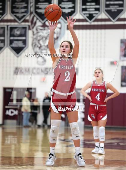 Thumbnail 2 in John Paul II vs Ursuline Academy (TAPPS 6A Regional Final) photogallery.