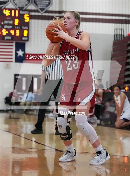 Thumbnail 2 in John Paul II vs Ursuline Academy (TAPPS 6A Regional Final) photogallery.